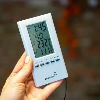 Stacja pogodowa – elektroniczna, sonda, biała – zdjęcie 9