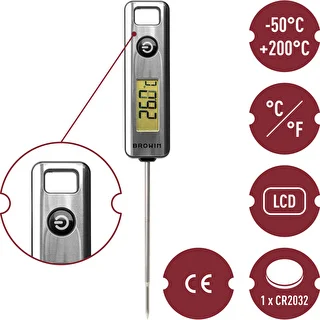 Elektroniczny termometr kuchenny, LCD (-50°C do +200°C) – zdjęcie 5