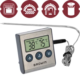 Elektroniczny termometr kuchenny z sondą (0°C do 250°C) – zdjęcie 2