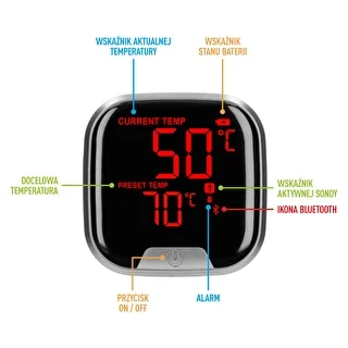 Termometr kuchenny z Bluetooth, 2 sondy – zdjęcie 7
