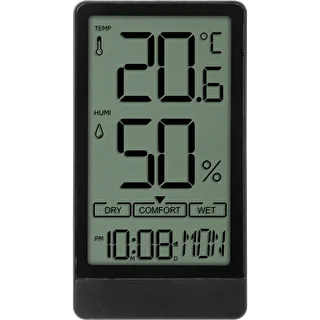 Elektroniczny termometr pokojowy marki Soens, czarny – zdjęcie 2