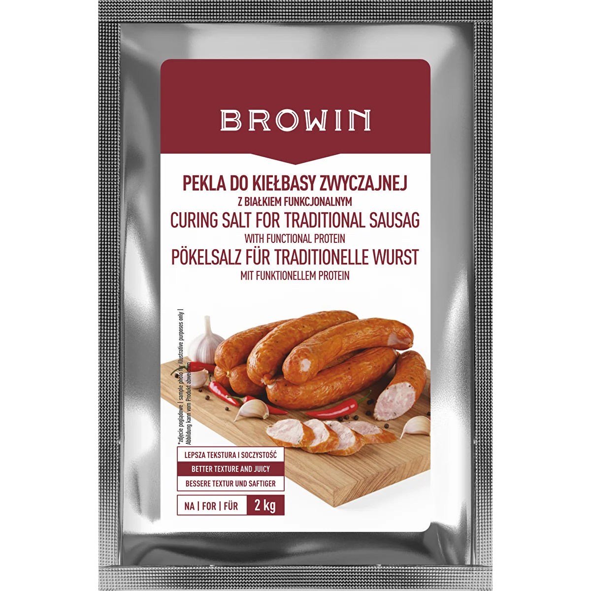 Peklosól - Pekla do kiełbasy zwyczajnej, z białkiem funkcjonalnym, 64g