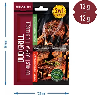 Duo Grill do mięs, mieszanka przypraw 2 w 1, 2 x 12 g – zdjęcie 4