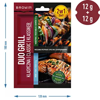 Duo Grill Klasyczna do ryb i warzyw - mieszanka przypraw 2 w 1, 2 x 12 g – zdjęcie 4