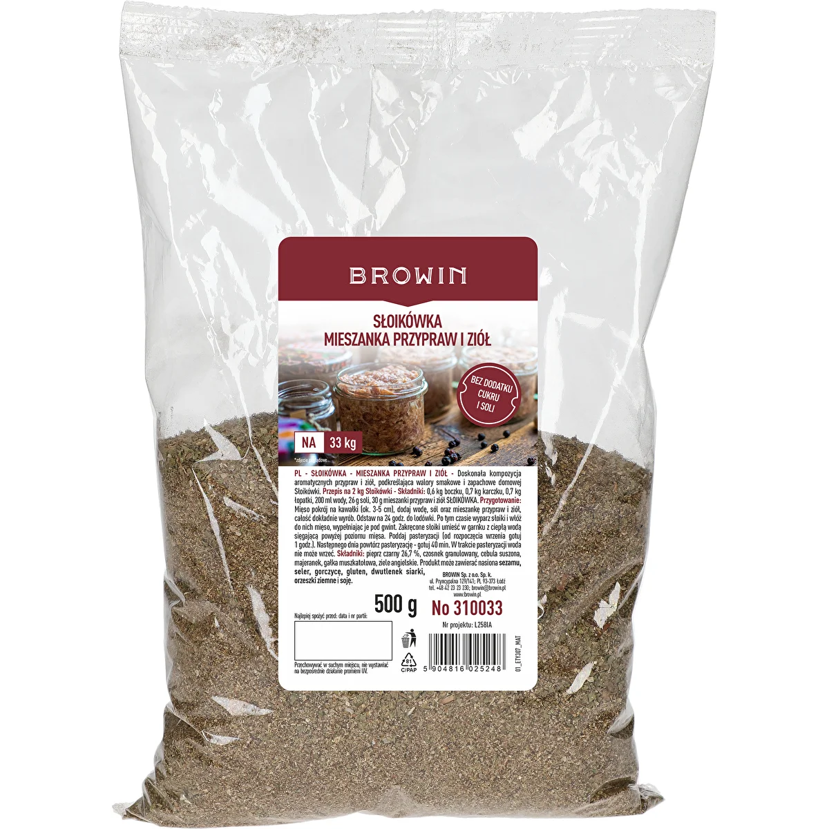 Słoikówka - mieszanka przypraw i ziół, 500 g