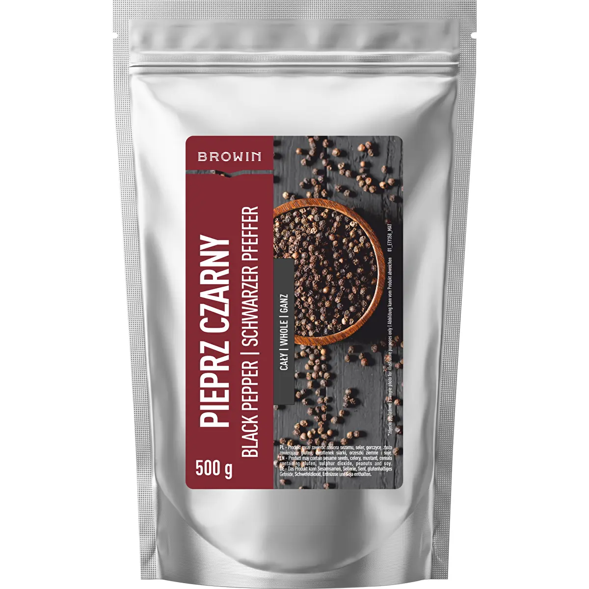 Pieprz czarny w ziarnach, 500 g