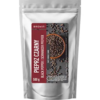 Pieprz czarny w ziarnach, 500 g – zdjęcie 1