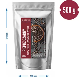 Pieprz czarny w ziarnach, 500 g – zdjęcie 3