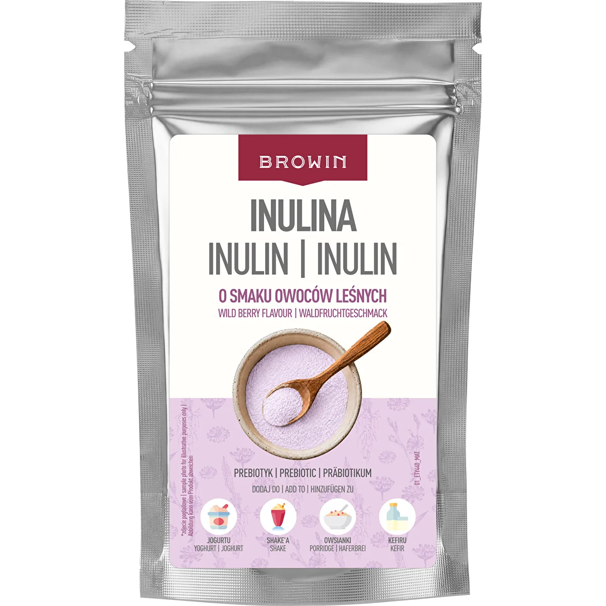 Inulina o smaku owoców leśnych, 100 g