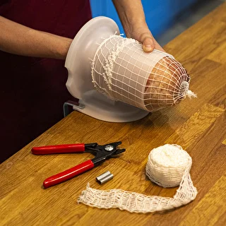 Siatka wędliniarska o wymiarach 15 cm x 5 m, z wytrzymałością termiczną do 220°C – zdjęcie 5