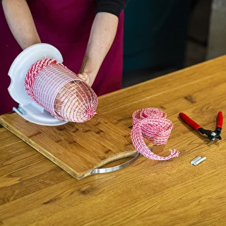 Siatka wędliniarska żyłkowa 4 m x 22 cm z wytrzymałością termiczną 125°C – zdjęcie 3