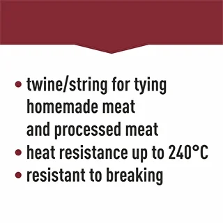 Nici wędliniarskie bawełniane białe (240°C) 145 m – zdjęcie 8