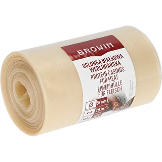 Osłonka białkowa wędliniarska fi 55 mm, 10m – zdjęcie 2