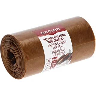 Osłonka białkowa wędliniarska fi 65 mm, 10m – zdjęcie 2