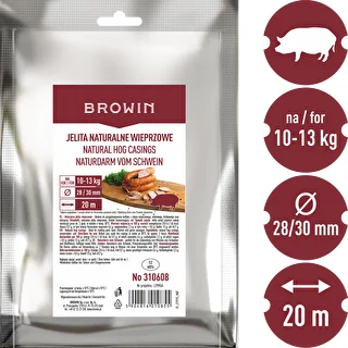 Jelita naturalne wieprzowe kal. 28/30 mm, 20 m – zdjęcie 3