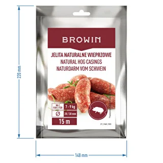 Jelita naturalne wieprzowe - kaliber 28/30mm, 15m – zdjęcie 5