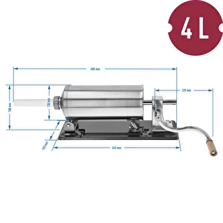 Nadziewarka pozioma 4 kg – zdjęcie 10