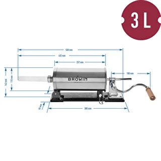 Nadziewarka pozioma 3 kg – zdjęcie 11