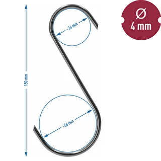 Haki do wędzenia - S, cięte 45° 4mm x 150mm 5 szt. – zdjęcie 6