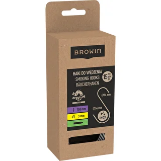 Haki do wędzenia - S, ostrzone 3mm x 150mm 15 szt. – zdjęcie 3