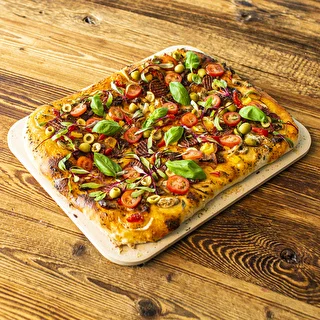 Kamień do pizzy prostokątny, wykonany z kordierytu,  - 38 x 30,5 cm – zdjęcie 12