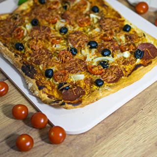 Kamień do pizzy prostokątny, wykonany z kordierytu,  - 38 x 30,5 cm – zdjęcie 10