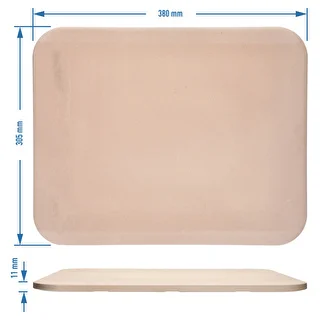 Kamień do pizzy prostokątny, wykonany z kordierytu,  - 38 x 30,5 cm – zdjęcie 5