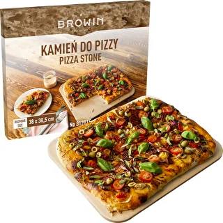 Kamień do pizzy prostokątny, wykonany z kordierytu,  - 38 x 30,5 cm – zdjęcie 4