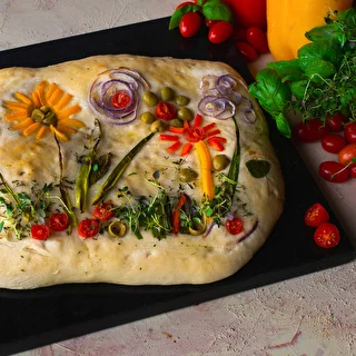 Kamień do pizzy granitowy prostokątny 37 x 35 cm – zdjęcie 11