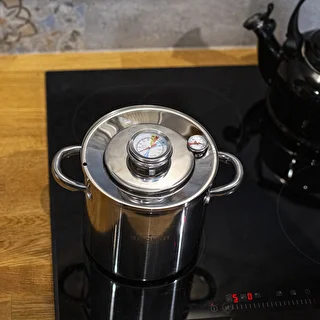Zestaw z płaszczem wodnym-szynkowar 1,5 kg + garnek – zdjęcie 20