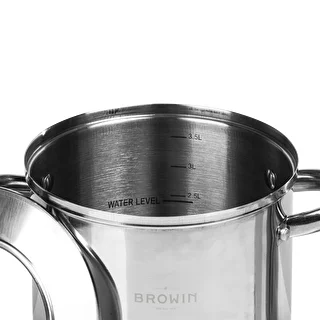 Zestaw z płaszczem wodnym-szynkowar 1,5 kg + garnek – zdjęcie 4