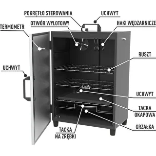Wędzarnia automatyczna, elektryczna z termostatem – zdjęcie 6