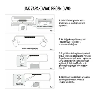 Zgrzewarka próżniowa - wielofunkcyjna, czarna – zdjęcie 9