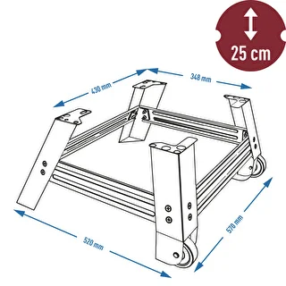 Mobilna Podstawa do wędzarni dragON 330275 – zdjęcie 6