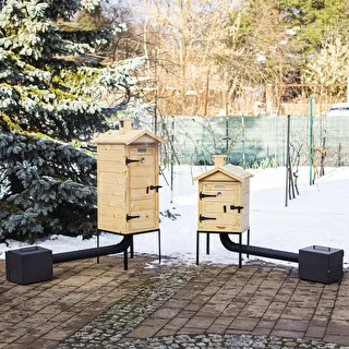 Wędzarnia drewniana 100 cm, z paleniskiem – zdjęcie 13