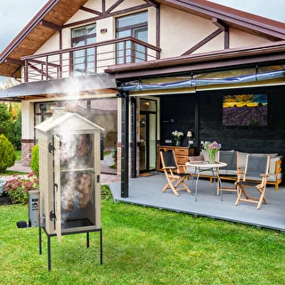 Wędzarnia 200 L dragON Larch E21 - z modrzewia, z elektrycznym modułem grzejnym i sterownikiem – zdjęcie 20
