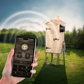Wędzarnia z Wi-Fi, 200 L- dragON WOOD 100IQ z elektrycznym modułem grzejnym i sterownikiem – zdjęcie 7