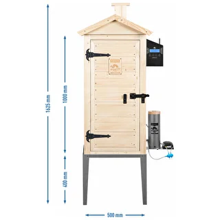 Wędzarnia z Wi-Fi, 200 L- dragON WOOD 100IQ z elektrycznym modułem grzejnym i sterownikiem – zdjęcie 13