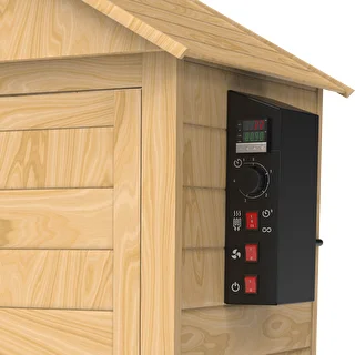 Wędzarnia 200 L dragON Larch E21 - z modrzewia, z elektrycznym modułem grzejnym i sterownikiem – zdjęcie 9