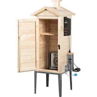 Wędzarnia ogrodowa drewniana 200 L – dragON Wood 100E z elektrycznym modułem grzejnym i sterownikiem – zdjęcie 2