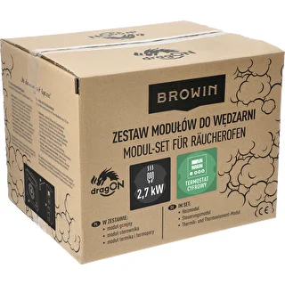 Zestaw modułów z termostatem cyfrowym- dragON 2,7 kW, do wędzarni ogrodowych – zdjęcie 11