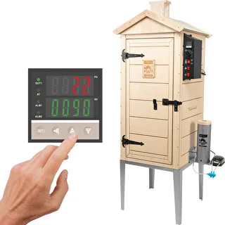 Wędzarnia elektryczna dragON PLYWOOD NATURE 100E z modułem grzejnym i sterownikiem – zdjęcie 1
