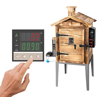 Wędzarnia 115 L dragON Wood 60E - drewniana opalana, z elektrycznym modułem grzejnym i sterownikiem – zdjęcie 1
