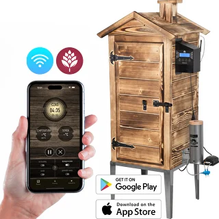 Wędzarnia z Wi-Fi, 200 L - dragON WOOD 100IQ z elektrycznym modułem grzejnym i sterownikiem, opalana