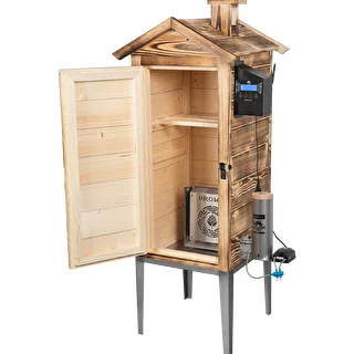 Wędzarnia z Wi-Fi, 200 L - dragON WOOD 100IQ z elektrycznym modułem grzejnym i sterownikiem, opalana – zdjęcie 2