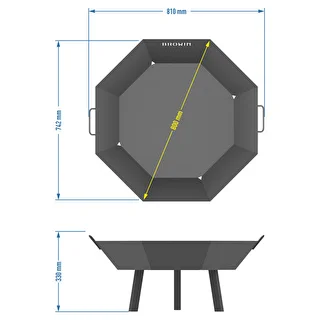 Palenisko ogrodowe ø 80 cm - loftowe – zdjęcie 7