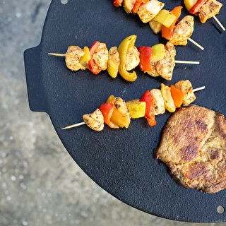 Patelnia grillowa, żeliwna, fi 44 cm – zdjęcie 16