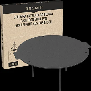 Patelnia grillowa, żeliwna, fi 44 cm – zdjęcie 10