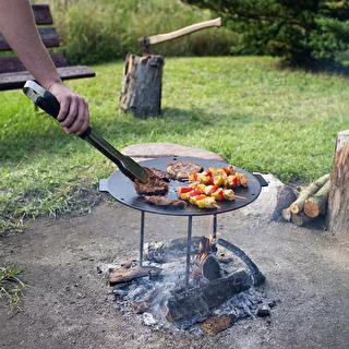 Patelnia grillowa, żeliwna, fi 44 cm – zdjęcie 15