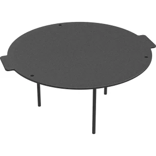 Patelnia grillowa, żeliwna, fi 44 cm – zdjęcie 3